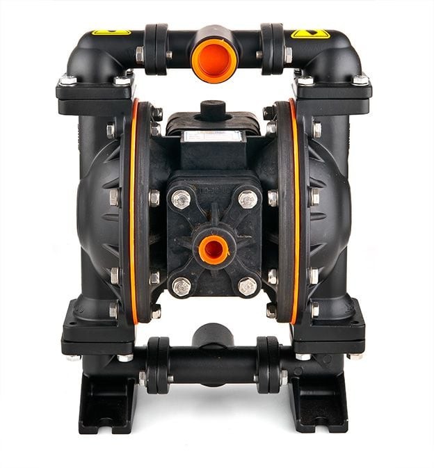 Huge Pump-Günalsan HP10 Alüminyum Gövdeli Diyaframlı Havalı Pompa 150 Litre/Dakika 7 Bar 1 inch Teflon